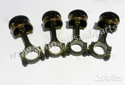 Поршня с шатунами (комплект 4 шт) B207R Saab 9-3