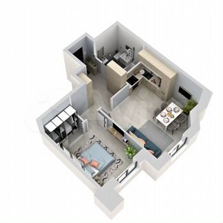 2-к квартира, 40.1 м², 6/21 эт.