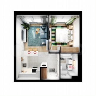 1-к квартира, 35.7 м², 18/32 эт.
