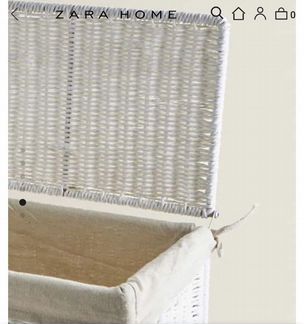 Корзина для белья zara home