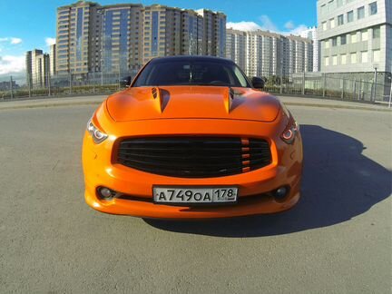 Тюнинг накладка жабры на капот для Infiniti Fx37