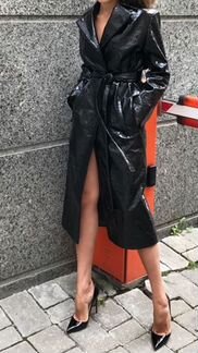 Пальто/тренч 12storeez под лаковую кожу