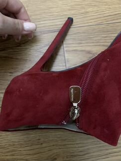 Ботильоны mascotte 39-40 нубук замша