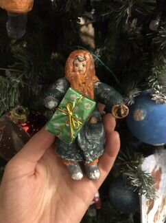 Ватные елочные игрушки