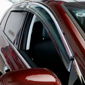 Дефлекторы Nissan Patrol хром нержавеющий молдинг