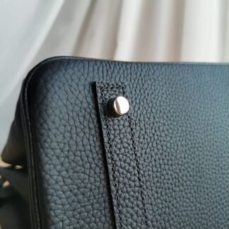 Женская сумка hermes черная 35 см