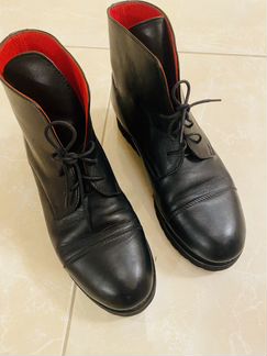 Ботинки Vanlim чёрные кожаные