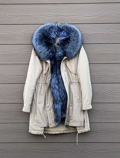 Парка с натуральным мехом