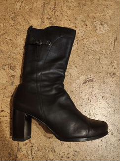 Сапоги кожаные зимние