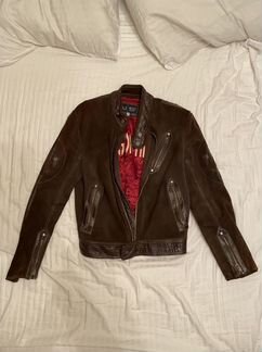 Кожаная куртка мужская Armani Jeans