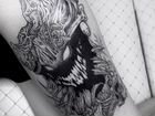 Черно-белая татуировка в Рязани
