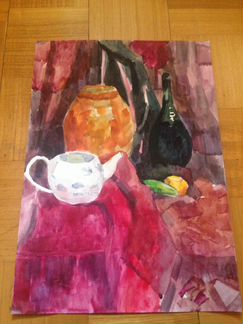 Натюрморт,пейзажи,фигура акварелью