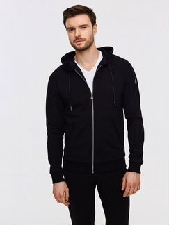 Мужские спортивные костюмы черные, капюшон (46-58)