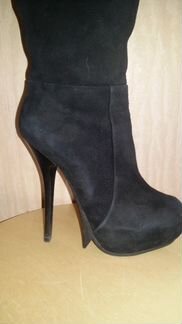 Сапоги замшевые черные paolo conte демисезонные вы