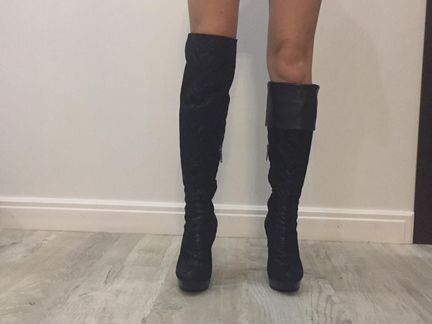 Сапоги ботфорты женские Loriblu зимние р-р 36