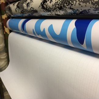 Пленка камуфляжная сине-белая, автовинил