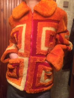 Шуба цветная (полушубок)