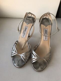 Босоножки серебряные Jimmy Choo