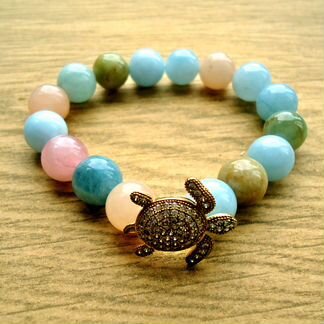 Браслет из морганита-7