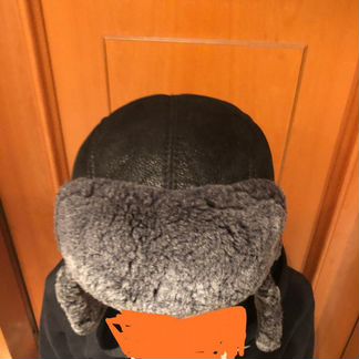 Шапка ушанка, отделка мутон