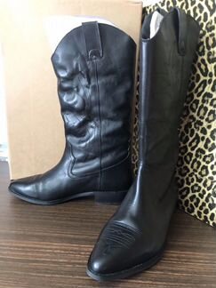 Сапоги ковбойские кожа River Island