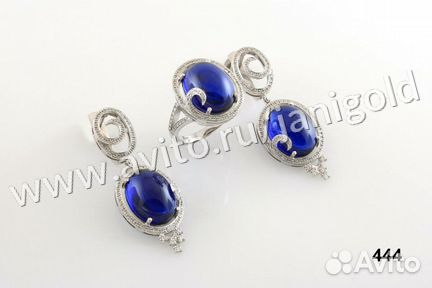 Золотой комплект с бриллиантами