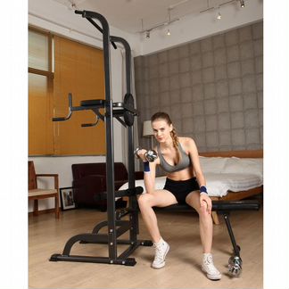 Тренажер со скамьей DFC power tower G003