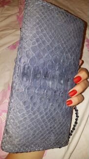Сумка клатч из натурального питона