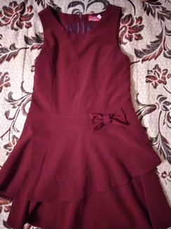 Бордовая школьная форма