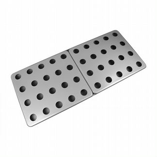 Крышка поддона гидропоники 1250x550 20 отв. 55 мм