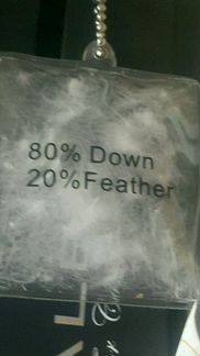 Куртка на пуху с капюшоном с енотом