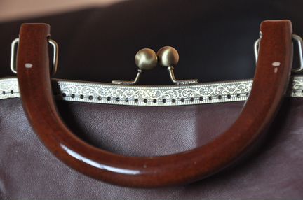 Сумка кожаная ридикюль