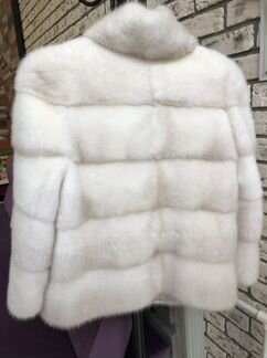 Шуба норка белая