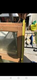 Окно деревянное, стекло пакет 100х120